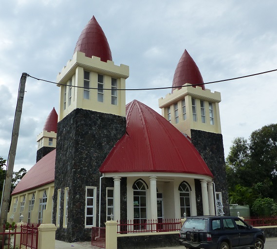 An intriguing style of church in Nuku